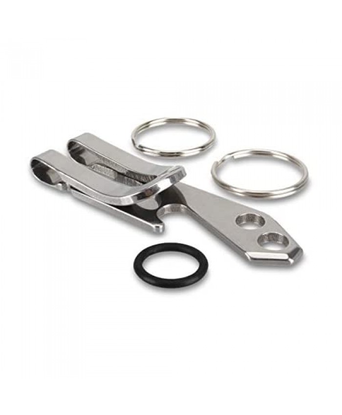 Swatom Key Pocket Clip Stainless Keychain Ring Holder Loop Money Clips EDC Tool