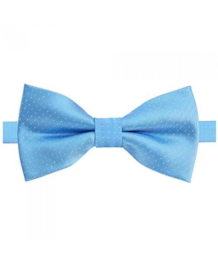 AUSKY Elegant Adjustable Pre-tied bow ties for Men Boys Party Business or Daily Wear