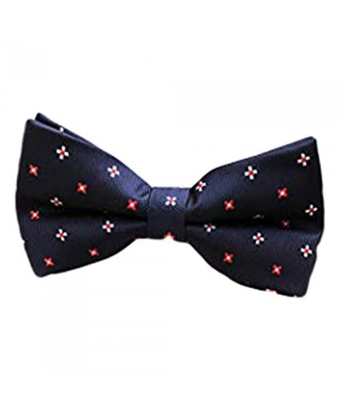 BESMODZ Pre Tied Adjustable Silk Wedding Tuxedo Bow Ties for Men Various Pattern