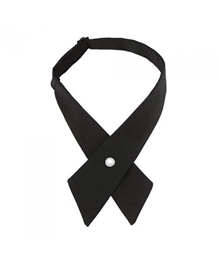 Criss-Cross Bow Tie for Girl School Uniform Adjustable Neck tie for Men Women