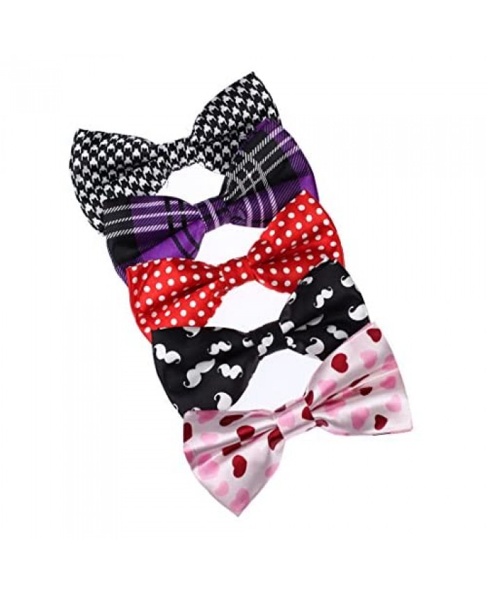 Dan Smith Men's Fashion Fashion Bow Ties Set 5in1 With Box