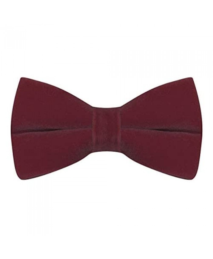Luxury Burgundy Velvet Bow Tie