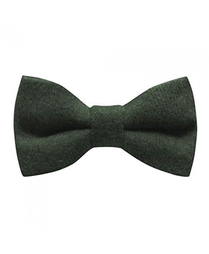 Luxury Hunter Green Donegal Tweed Bow Tie Tweed