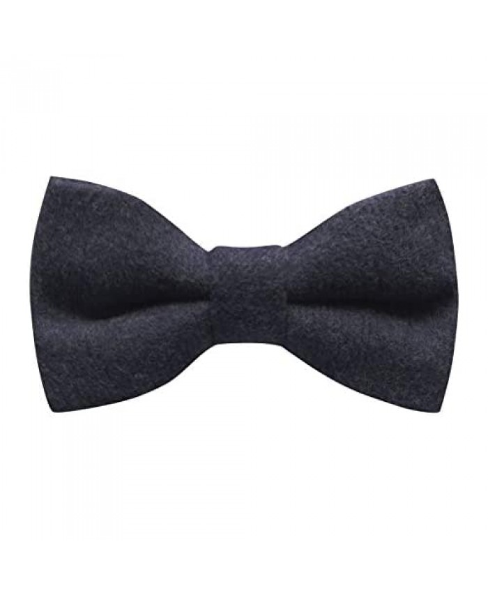 Luxury Navy Blue Donegal Tweed Bow Tie Tweed