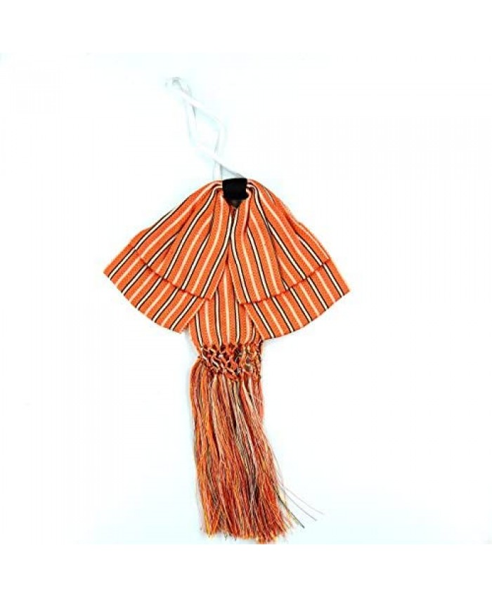 Mexican Charro Bow Tie orange stripe elastic band