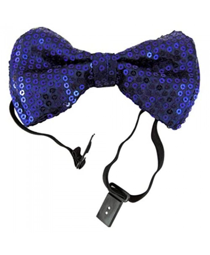 Purple Sequin Bow Tie Adjustable Bowtie Formal Tuxedo Bow Tie One Size Fits Most