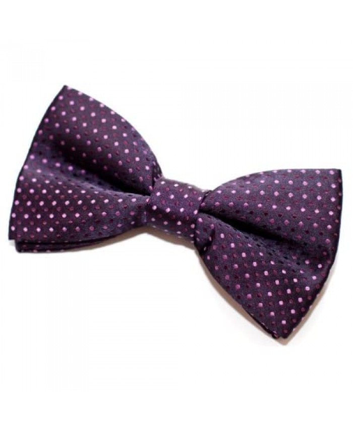Tiny Polka Dots Woven Microfiber Pre-tied Bow Tie (5) - Various Colors