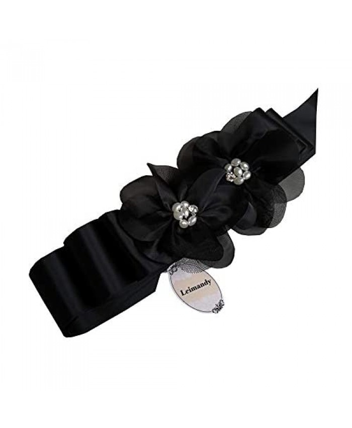 A19 Special Two Organza Pearls Wedding Belts Wedding Sashes