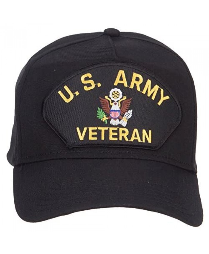 e4Hats.com US Army Veteran Military Patched 5 Panel Cap
