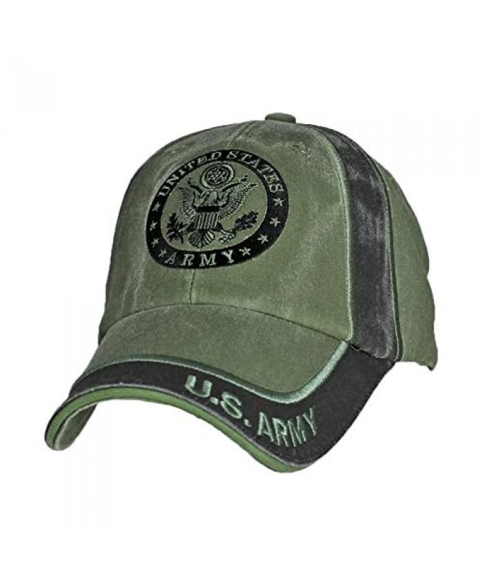 EAGLE CREST U.S. Army Insignia OD Green Baseball Cap