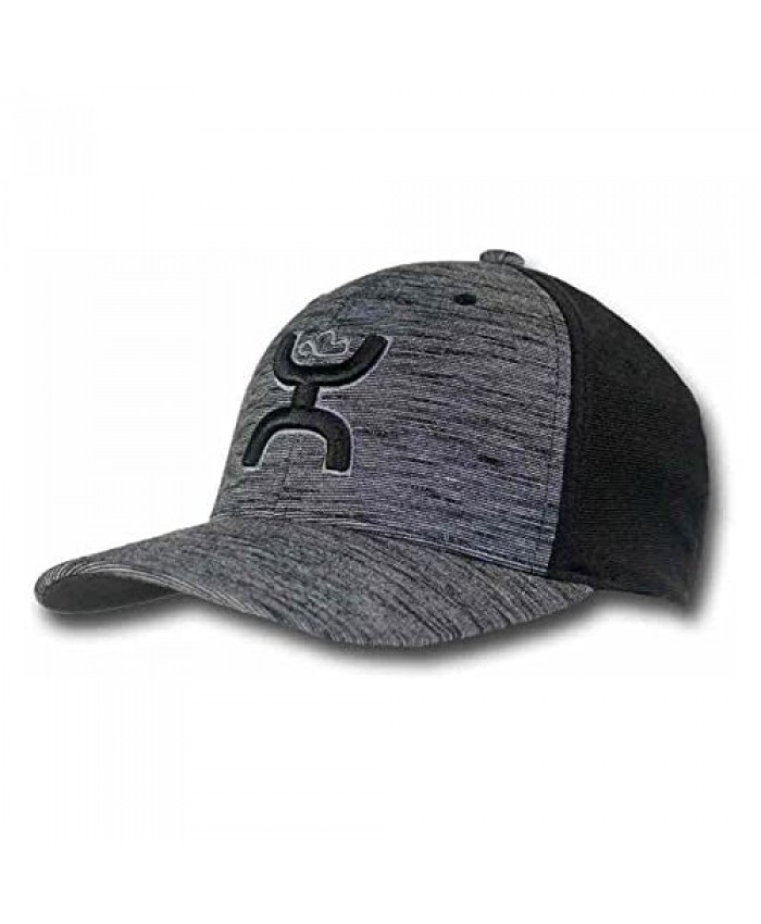 HOOEY "Ash Black Flexfit Hat | Stretch Fit Cap