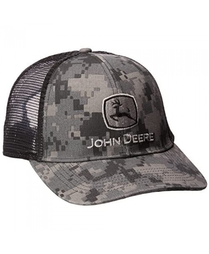 John Deere Men's Digital Camo and Mesh Cap Embroidered