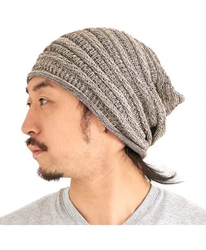 CHARM Extra Slouchy Summer Beanie for Men - Women Baggy Hipster Knit Cotton Slouch Hat