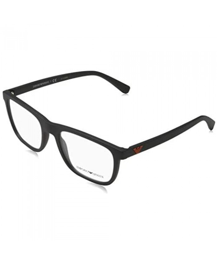 Armani EA3140 Eyeglass Frames 5042-55 - Matte Black EA3140-5042-55