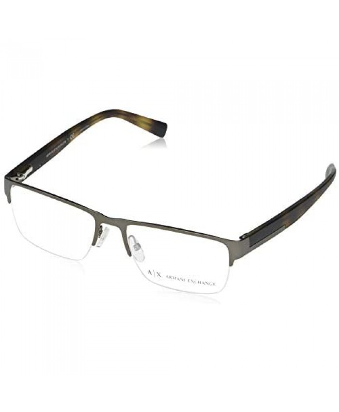 AX Armani Exchange Men's Ax1018 Rectangular Prescription Eyewear Frames