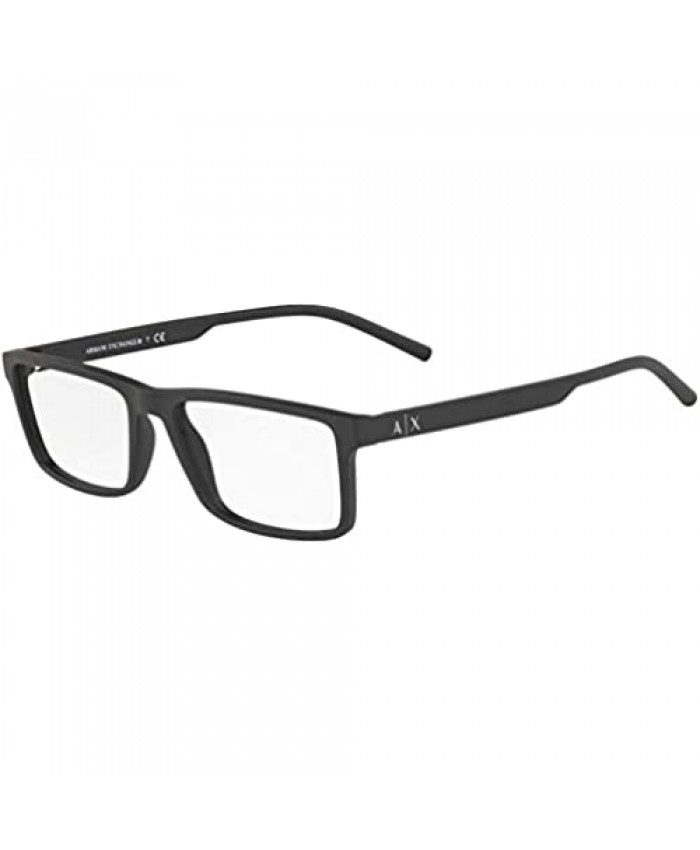 AX Armani Exchange Men's Ax3060f Asiant Fit Rectangular Prescription Eyeglass Frames