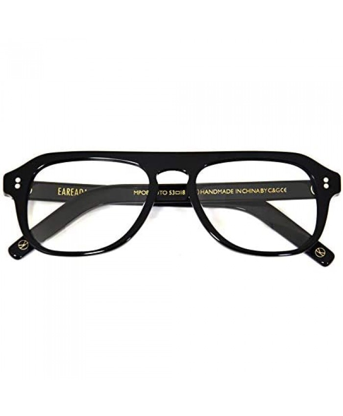 Eareada Men Vintage Aviator Eyeglasses Kingsman Glasses MPO848DTO Acetate Frames Clear Lens Glasses…