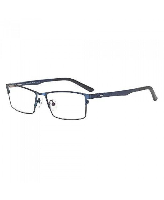 Eileen&Elisa Non Prescription Glasses Frame with Titanium Optical Eyeglasses for Men/Women