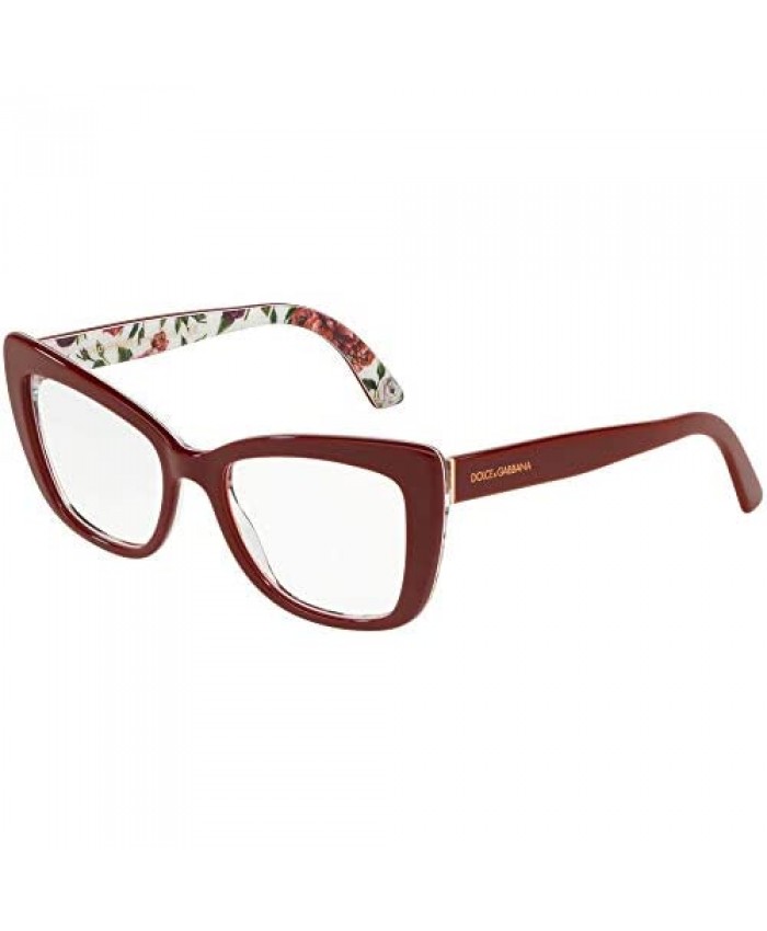 Eyeglasses Dolce & Gabbana DG 3308 3202 Bordeaux/Rose And Peony