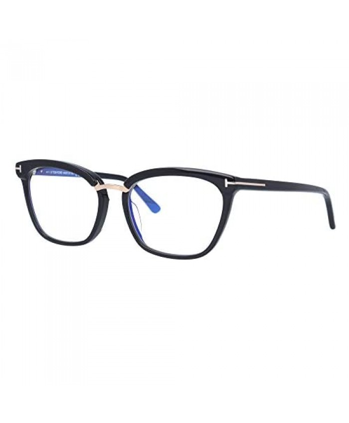 Eyeglasses Tom Ford FT 5550 -F-B Asian fit 001 Shiny Black Rose Gold Details/B