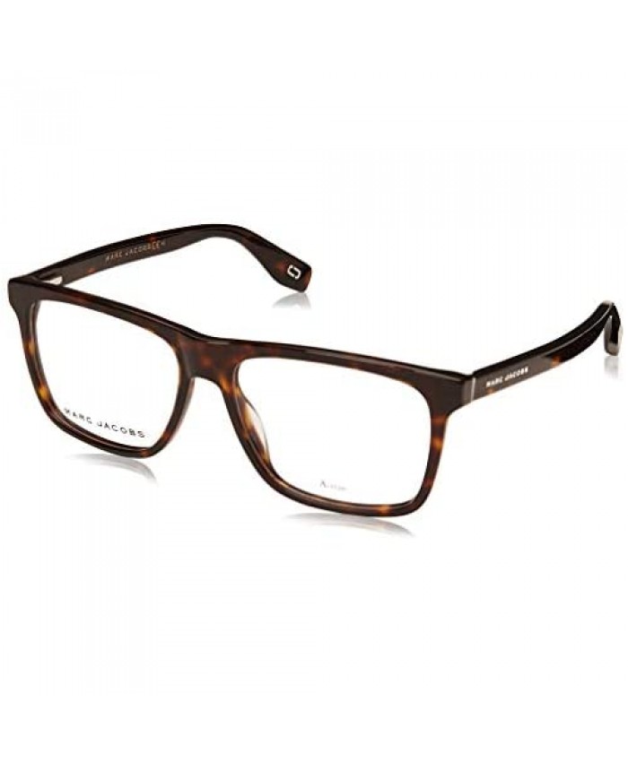Marc Jacobs Marc 342 086 Dark Havana Plastic Rectangle Eyeglasses 55mm