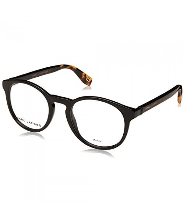 Marc Jacobs Marc 352 807 Black Plastic Round Eyeglasses 49mm