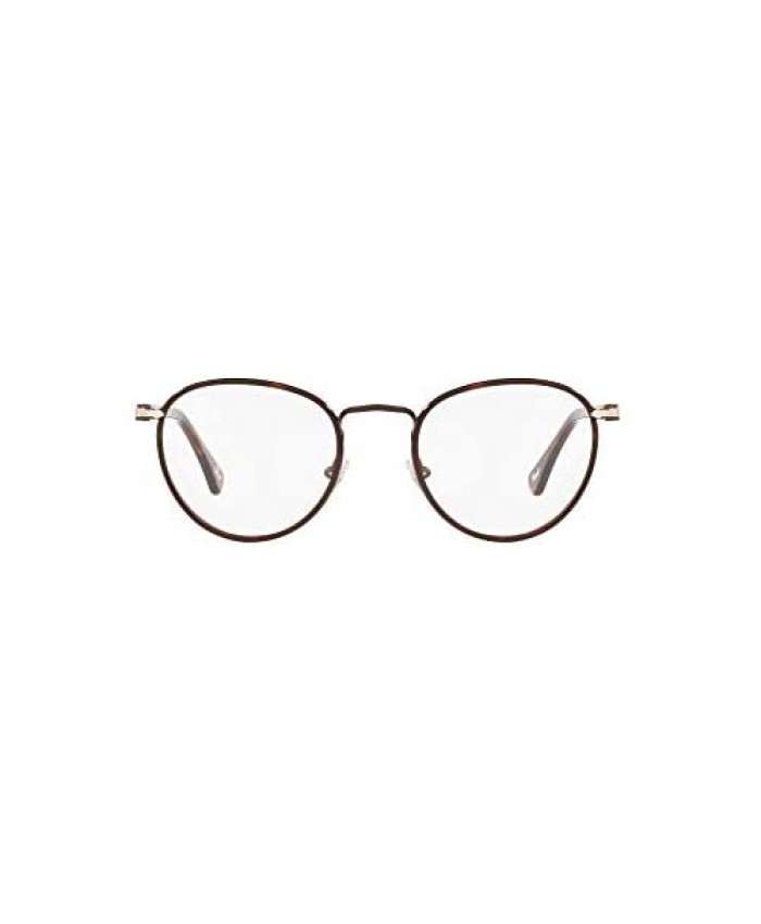 Persol PO2410VJ Phantos Prescription Eyeglass Frames Matte Dark Brown/Demo 49 mm