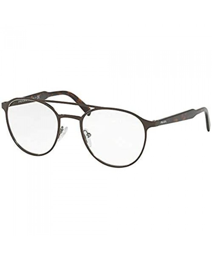 Prada Men's PR 60TV Eyeglasses Brown 51mm