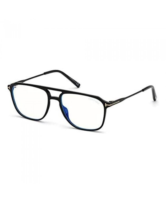 Tom Ford FT 5665-B BLUE BLOCK Shiny Black 54/16/145 men Eyewear Frame
