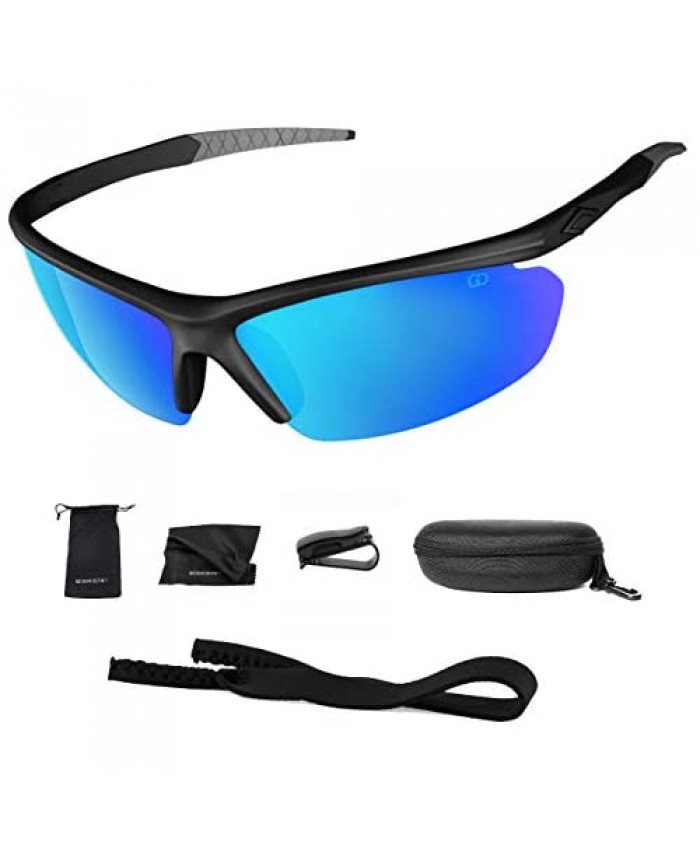 Polarized UV400 Sport Sunglasses Anti-Fog Ideal for Driving or Sports Activity