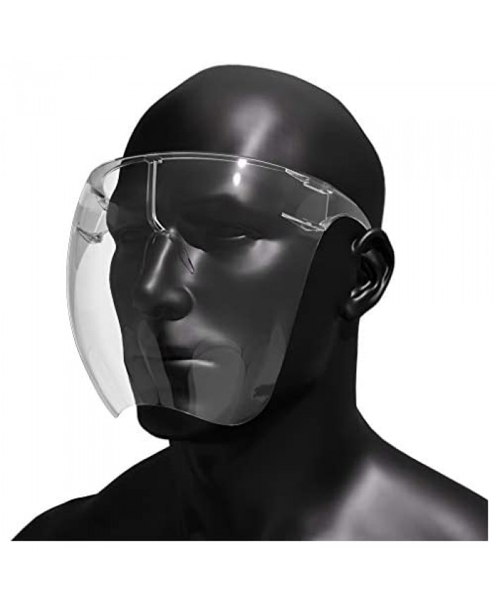 Protective Transparent Goggle Sunglasses Full Cover Visor Glasses/Sunglasses Visor Full Face Cover UV 400 Daily Entertainment Protective Eyewear(Medium)