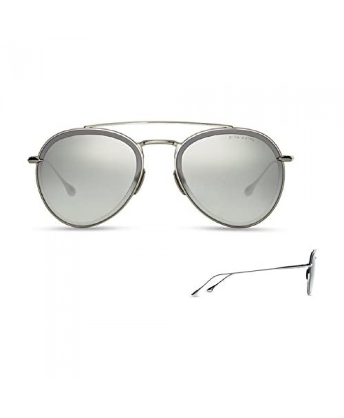 Sunglasses Dita AXIAL DTS 502 01 Silver w/ Dark Grey to Clear-Silver Flash-AR
