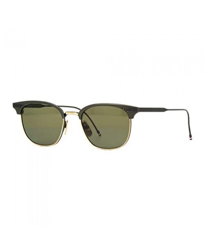 Sunglasses THOM BROWNE TB 104 A-T-BLK-GLD Black Iron12K Gold w/ G15-AR