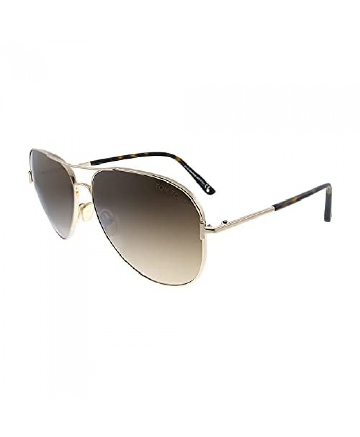 Sunglasses Tom Ford FT 0823 Clark 28F Shiny Rose Gold Classic Dark Havana/Gra