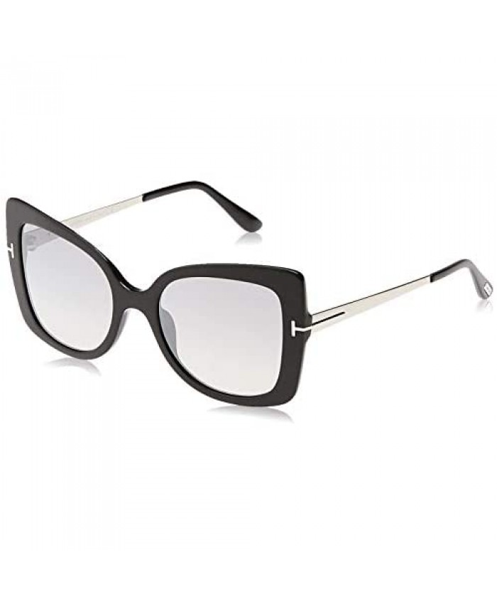 Tom Ford FT0609 01C Shiny Black Gianna Butterfly Sunglasses Lens Category 2 Siz