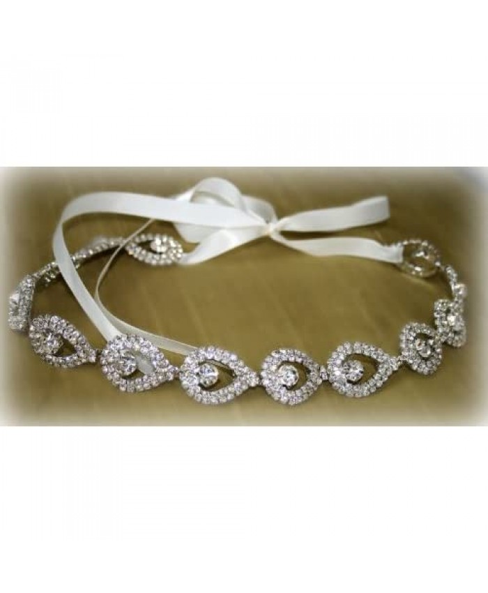 Bridal Headband Wedding Belt Sash or Headwrap by Meela