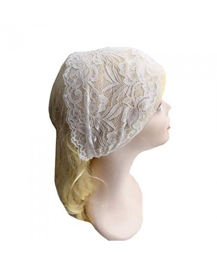 Headwraps for Women Headcovering for Women Lace Headwrap H1 (ivory)