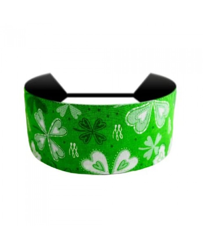 Luck of the Irish St. Patrick's Day Cute Shamrock Print Headband By Bargain Headbands