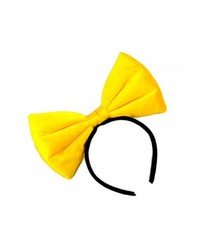 Sparking Bow Headband: H2 (Velvet Yellow)