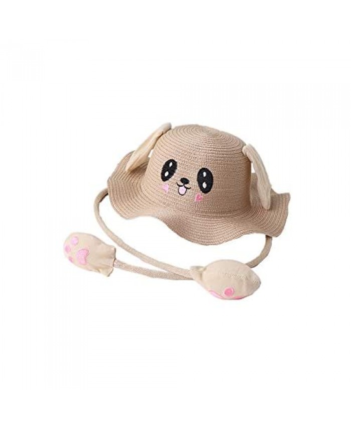 Okamsovr Cute Summer Bunny Hat Bunny Ear Hat with Moving and Jumping Ears Bunny Hat