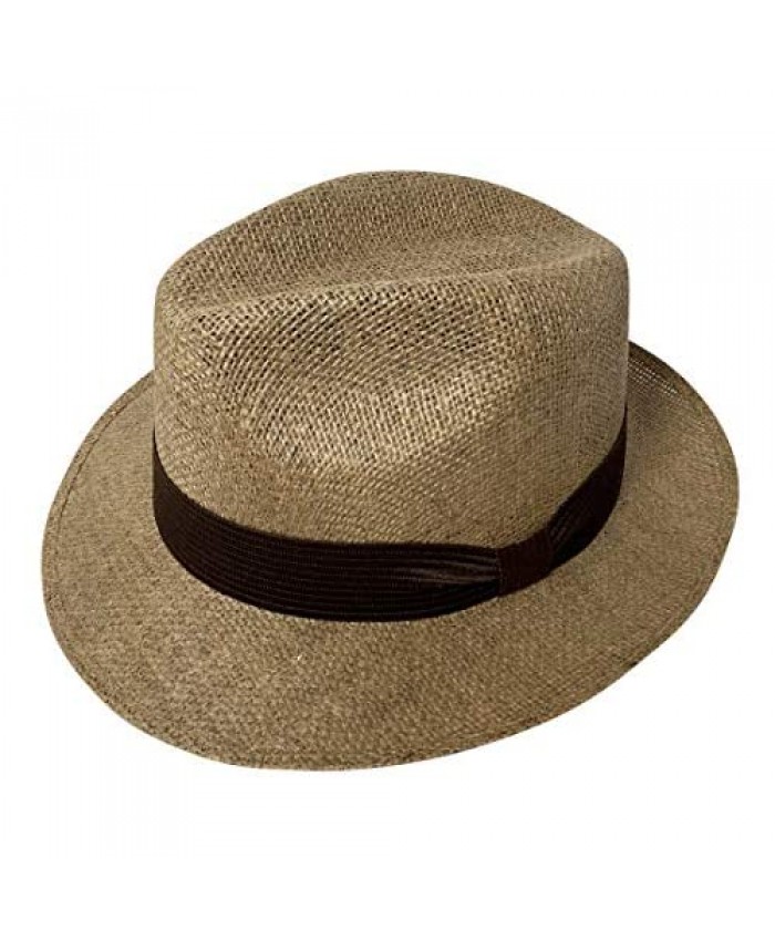 San Andreas Exports Short Brim Panama Hat Handmade from 100% Oaxacan Jute