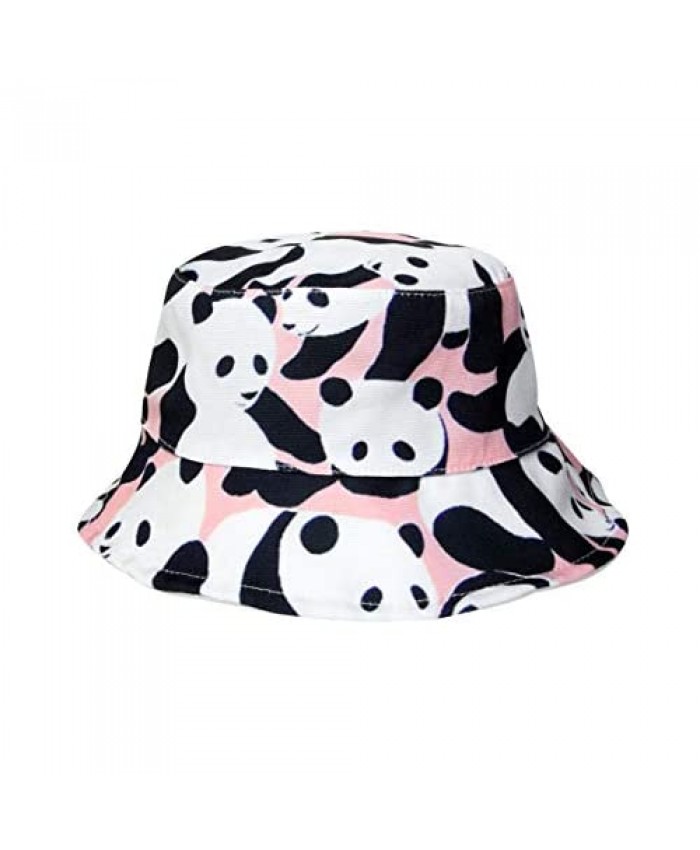 Cute Panda Animal Bucket Sun Hat Unisex Travel Beach Outdoor Fisherman Hat Packable for Women Girls