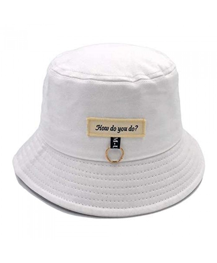 SINLOOG Cotton Bucket Hat Travel Beach Sun Hat Unisex Outdoor Fisherman Cap