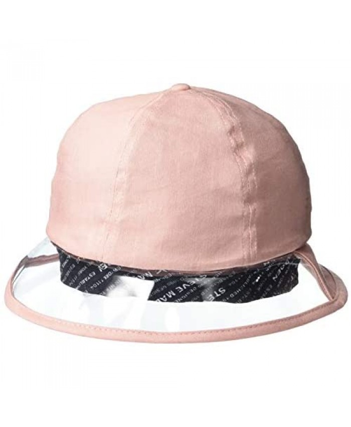 Steve Madden Women's Bucket Hat with Clear Brim Blush One Size