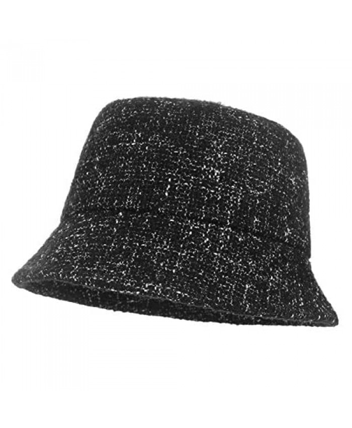 Women Vintage Cloche Bucket Fedora Hat Ladies Church Derby Party Fashion Fisherman Winter Hat