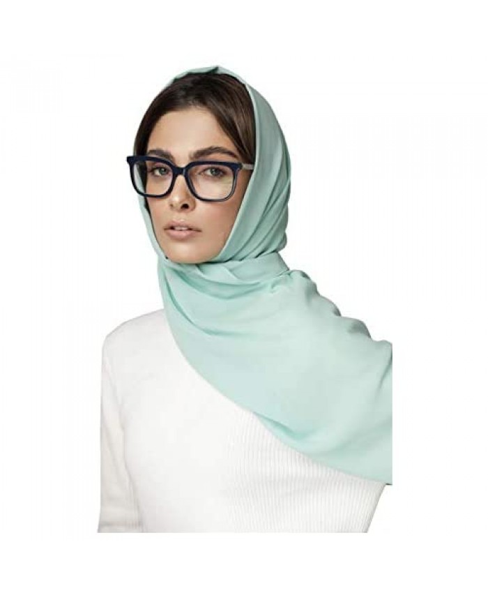 KNOTTED NEW YORK Premium Chiffon Scarf | Chiffon Hijab | Summer Scarf | Bridesmaid Scarf Wrap | Gift for Women