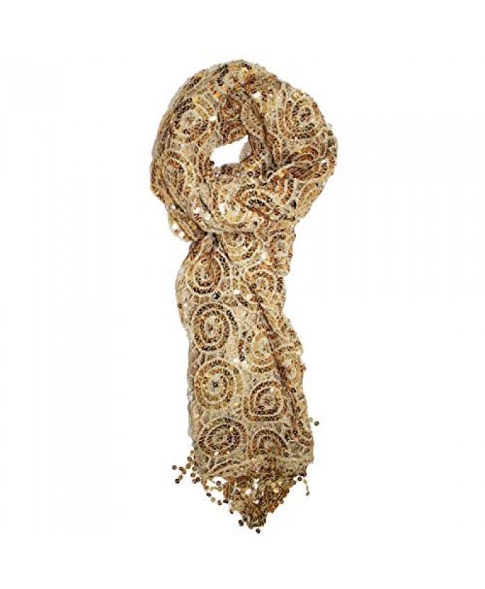 Ted & Jack - Luxe Bedazzled Sequin and Sparkle Scarf