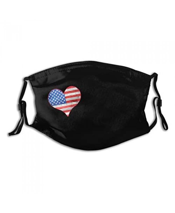 Usa Flag Mask American Flag Face Mask Patriotic Mask Fashion Scarf Design For Adult Reusable Breathable