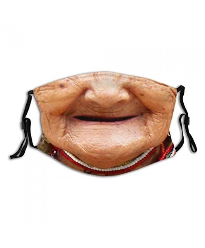 Your Smile With A Smile Face Mask Scarf Washable & Reusable Bandana With 2 Filters For Men & Women Adult