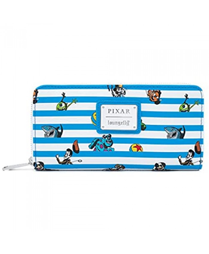 Funko Loungefly Pixar Collection: Pixar Characters Faux Leather Zip Around Wallet Exclusive